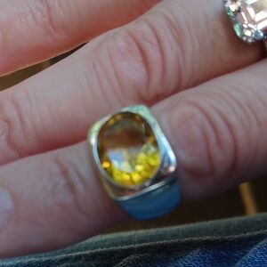 Citrine ring.